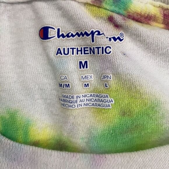 Hand Made Tie Dye Champion Long Sleeve Tee - Picture 6 of 6